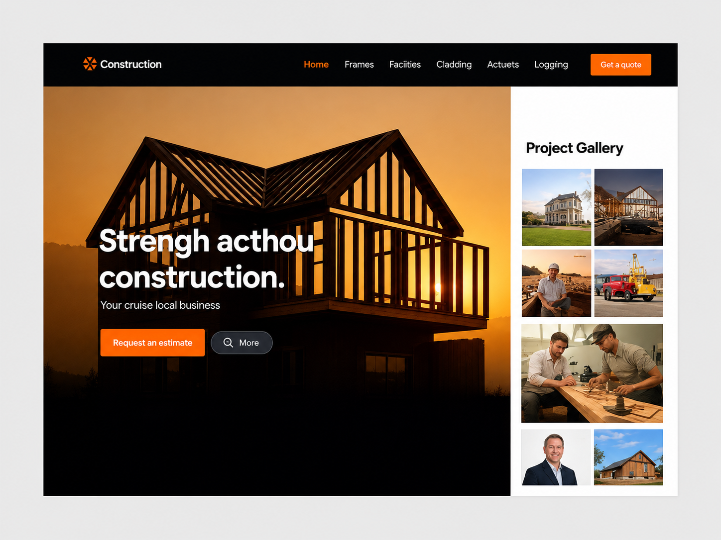 Homestead Builders Live site — Construction