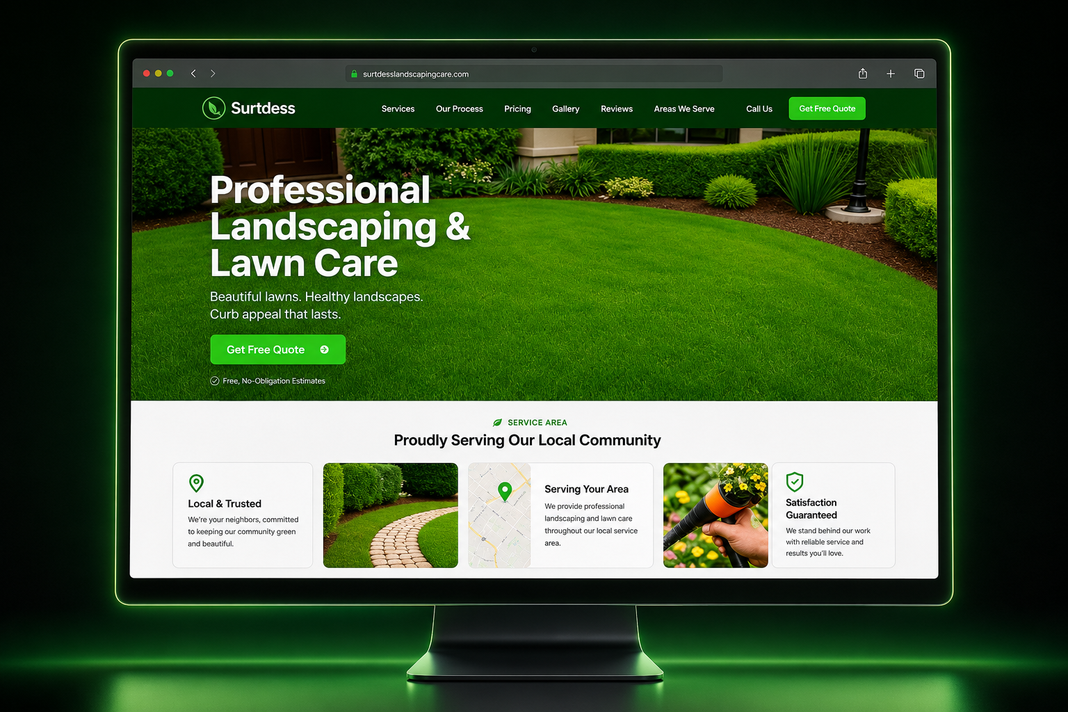 GreenEdge Lawn Care Live site — Home Services