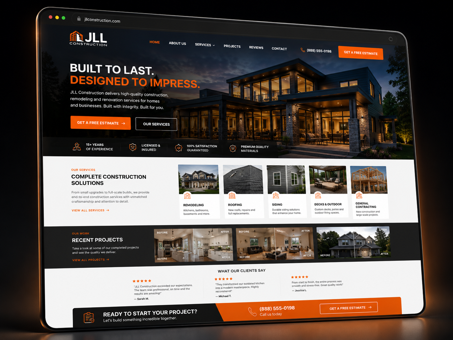 JLL Construction Live site — Construction
